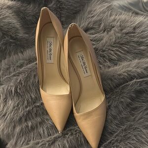 Saks Fifth Avenue Tan Stiletto Heels Classic Design